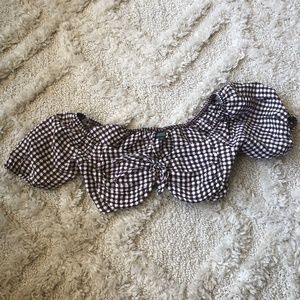 Off the shoulder crop top